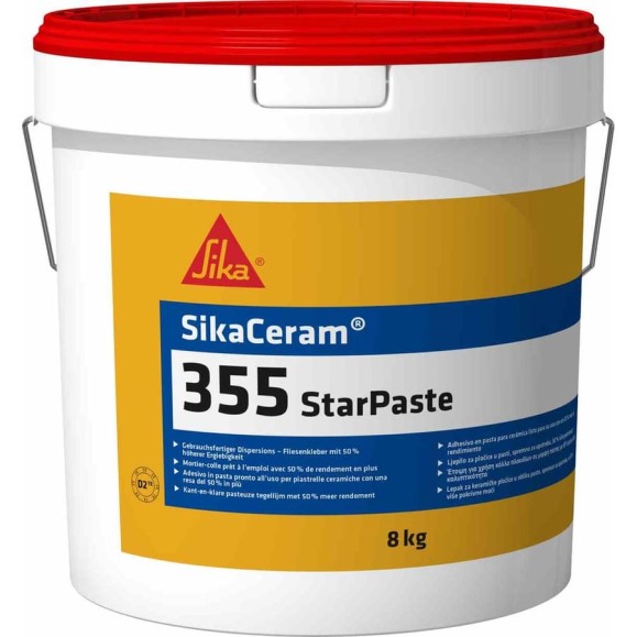 Дисперсионный плиточный клей Sika SikaCeram-355 StarPaste 8 кг 622 Дисперсионный плиточный клей Sika SikaCeram-355 StarPaste 8 кг 622