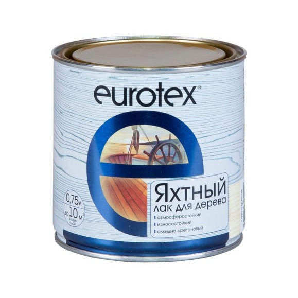 Яхтный лак Eurotex глянцевый 0.75 л 6 19294 Яхтный лак Eurotex глянцевый 0.75 л 6 19294
