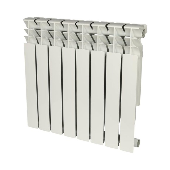 Алюминиевый радиатор ROMMER Plus 500 8 секций RAL9016 89565 Алюминиевый радиатор ROMMER Plus 500 8 секций RAL9016 89565