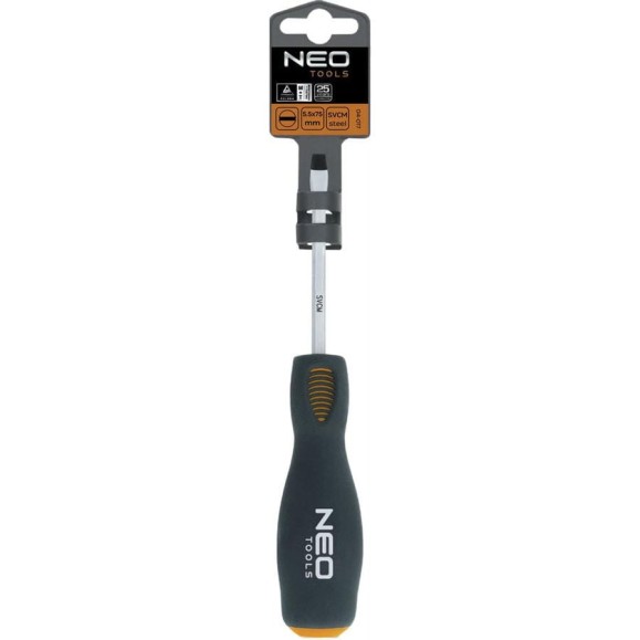 Шлицевая ударная отвертка NEO Tools 5.5x100 мм CrMo 04-018