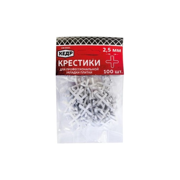 Крестики для плитки 2,5 мм 100 шт. КЕДР 138-0004 134381