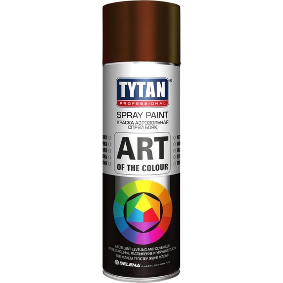 Аэрозольная краска TYTAN PROFESSIONAL ART OF THE COLOUR RAL8017, коричневая 400мл 93748 54028 Аэрозольная краска TYTAN PROFESSIONAL ART OF THE COLOUR RAL8017, коричневая 400мл 93748 54028
