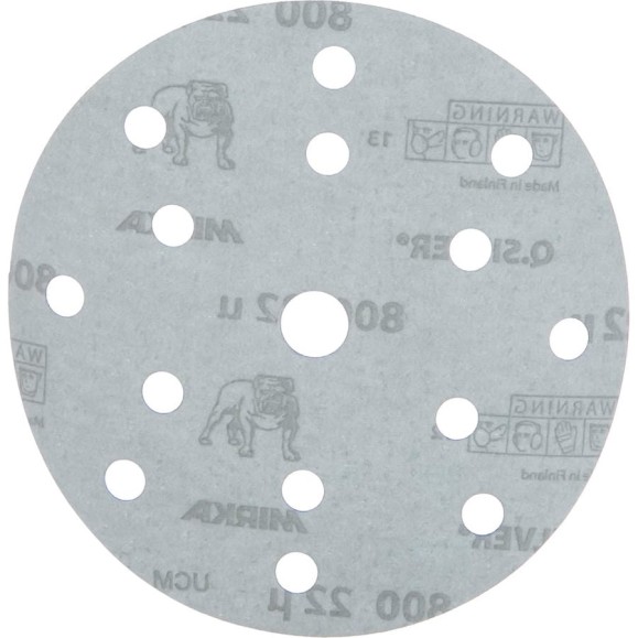 Круг шлифовальный Q.SILVER (50 шт; 150 мм; 15 отв; P800) MIRKA 3661105081 Круг шлифовальный Q.SILVER (50 шт; 150 мм; 15 отв; P800) MIRKA 3661105081