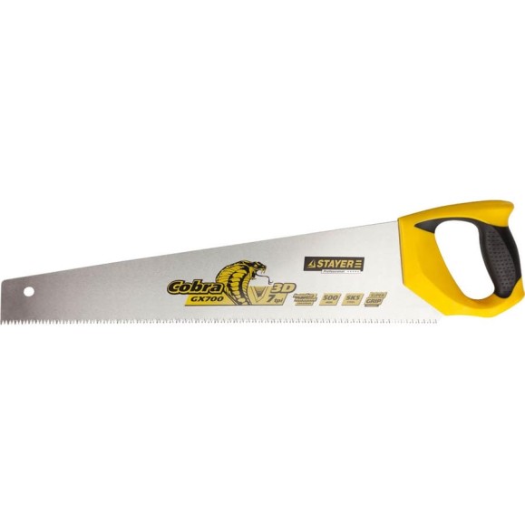 Многоцелевая ножовка пила 500мм, 11TPI, 3D STAYER COBRA Laminator 1516-50