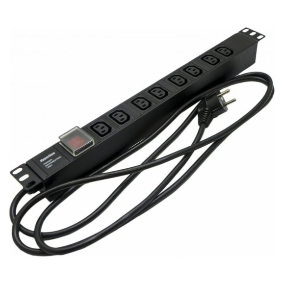 Блок розеток Hyperline SHE19-8IEC-S-2.5EU 426780