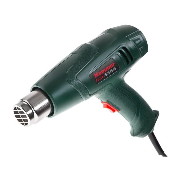 Технический фен Flex 2000 Вт, 350/600С, 300/500 л/мин, насадки, тепл. защита HG2000LE