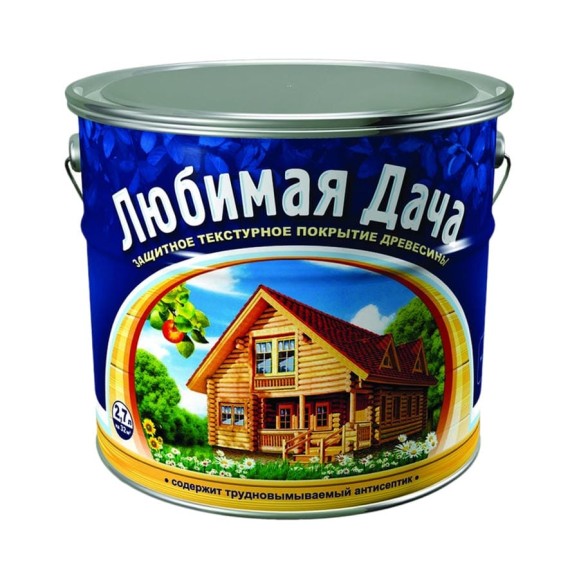 Защитно-декоративное покрытие для древесины Любимая дача (орегон; полуматовое; 2.7 л) 35273 Защитно-декоративное покрытие для древесины Любимая дача (орегон; полуматовое; 2.7 л) 35273