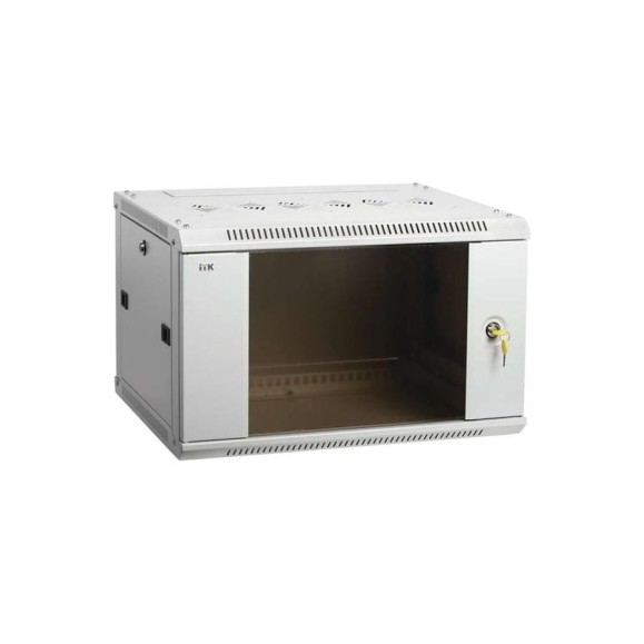 Шкаф ITK LINEA W 19дюйм 6U 600х450мм настенный, стеклянная дверь RAL7035 LWR3-06U64-GF Шкаф ITK LINEA W 19дюйм 6U 600х450мм настенный, стеклянная дверь RAL7035 LWR3-06U64-GF