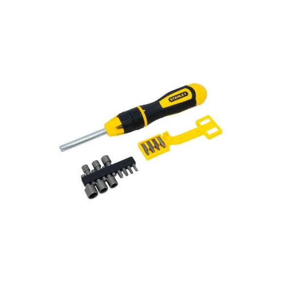 Отвертка с храповым механизмом в комплекте с 20-тью вставками Stanley Multibit STHT0-62574 0-62-574 Отвертка с храповым механизмом в комплекте с 20-тью вставками Stanley Multibit STHT0-62574 0-62-574