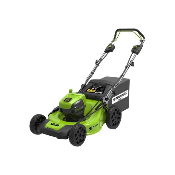 Самоходная аккумуляторная газонокосилка GreenWorks GD60LM51SPK4 60V 2505607UB Самоходная аккумуляторная газонокосилка GreenWorks GD60LM51SPK4 60V 2505607UB