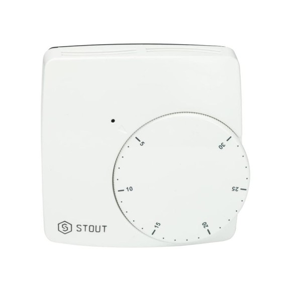 Проводной электронный термостат WFHT-BASIC STOUT RG008Q0C82LEI4 Проводной электронный термостат WFHT-BASIC STOUT RG008Q0C82LEI4