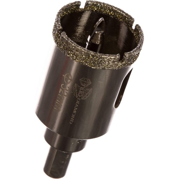 Коронка алмазная по керамике и кафелю с центрирующим сверлом TRIO-DIAMOND 32 мм 400032 Коронка алмазная по керамике и кафелю с центрирующим сверлом TRIO-DIAMOND 32 мм 400032