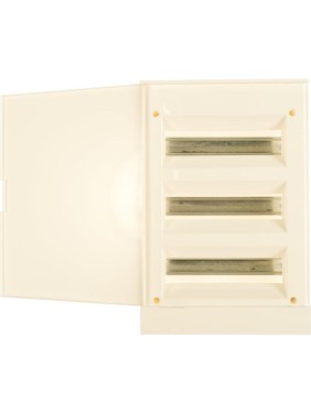 Бокс в нишу ABB 36М белая дверь Basic E с клеммами 1SZR004002A1109