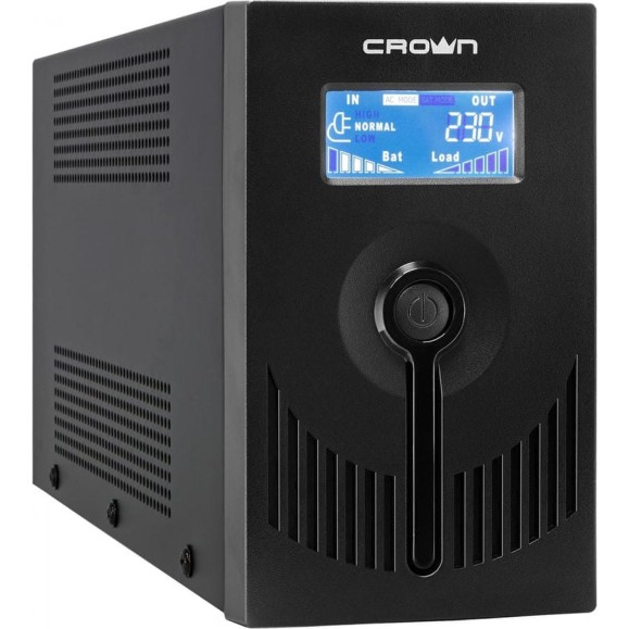 Источник бесперебойного питания CROWN CMU-SP650EURO LCD USB CM000001870 Источник бесперебойного питания CROWN CMU-SP650EURO LCD USB CM000001870