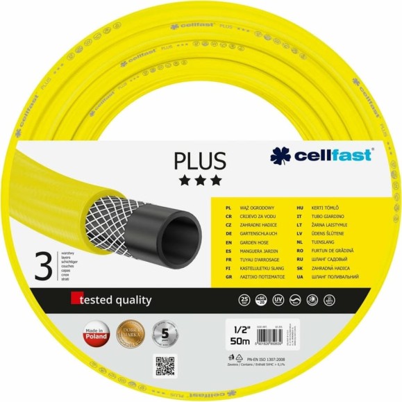 Садовый Шланг Cellfast PLUS 1/2'', 50 м 10-201