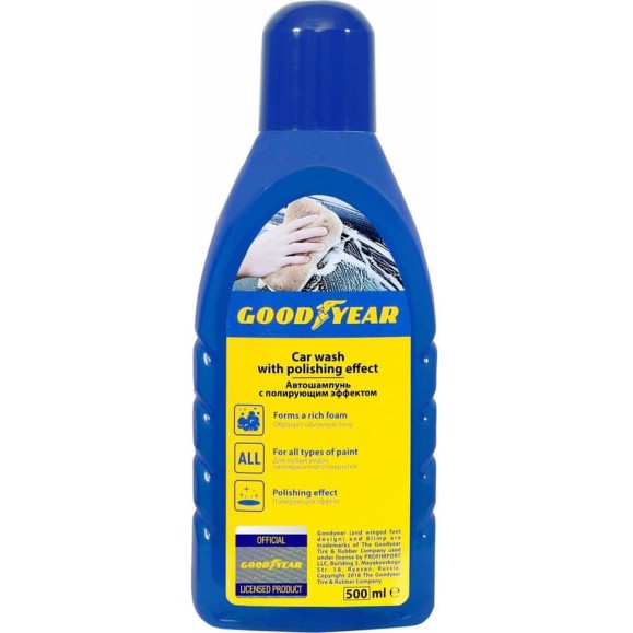 Автошампунь с полирующим эффектом Goodyear 500 мл GY000800 Автошампунь с полирующим эффектом Goodyear 500 мл GY000800