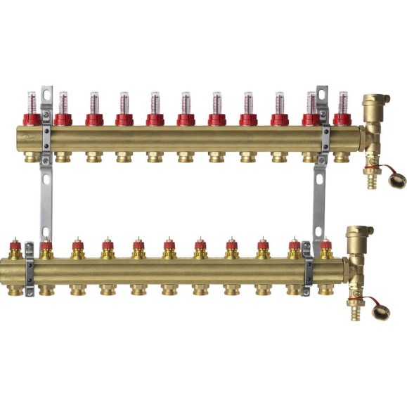 Комплект коллекторов Danfoss FHF-11F set 11 контуров 088U0731 Комплект коллекторов Danfoss FHF-11F set 11 контуров 088U0731