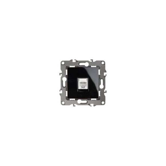 Телефонная розетка ЭРА 12-3105-06 RJ11, IP20, 12, чёрный Б0014716