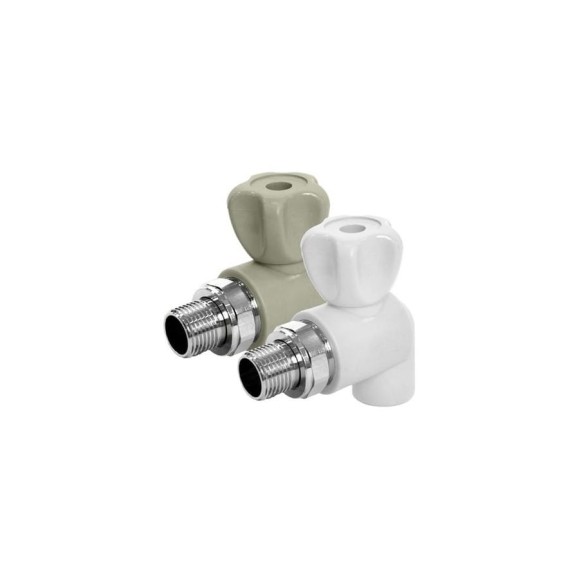 Шаровой угловой кран для радиатора FD-plast PPRC 25 мм, 1/2" 86344 Шаровой угловой кран для радиатора FD-plast PPRC 25 мм, 1/2" 86344