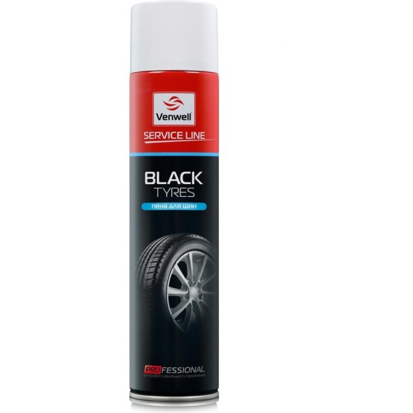 Пена для шин Venwell Black Tyres 600 мл VW-SL-012RU Пена для шин Venwell Black Tyres 600 мл VW-SL-012RU