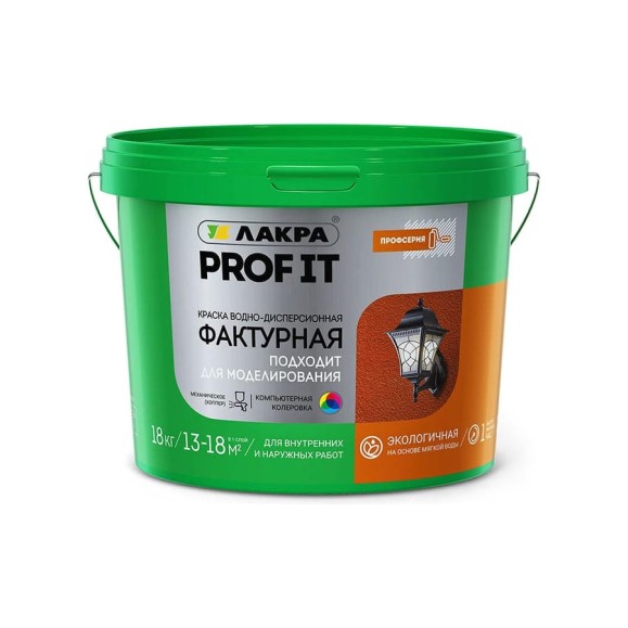 Фактурная краска Лакра PROF IT 18 кг Лк-00008174