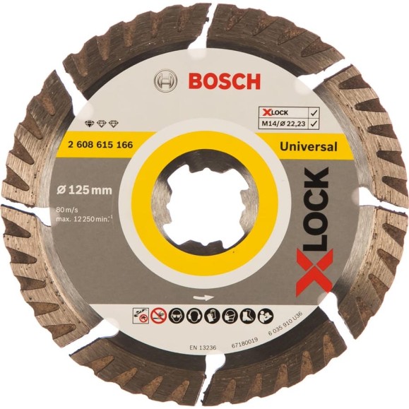 Диск алмазный Standard for Universal X-LOCK (125х22.2 мм) Bosch 2608615166