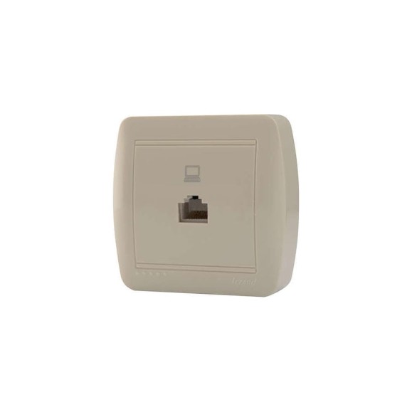 Компьютерная розетка Lezard DEMET кремовый 711-0300-139