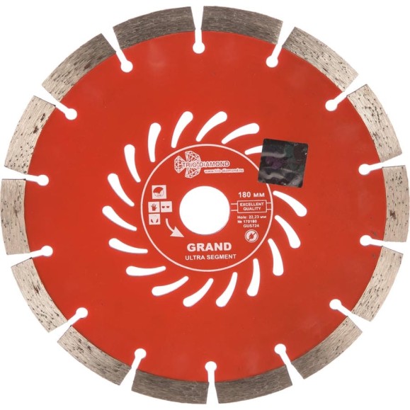 Диск алмазный отрезной TRIO-DIAMOND 180x22.23 Grand Ultra Segment GUS724 Диск алмазный отрезной TRIO-DIAMOND 180x22.23 Grand Ultra Segment GUS724