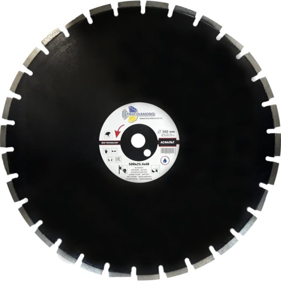 Диск алмазный отрезной TRIO-DIAMOND 500x25.4 Grand Asphalt GA776 Диск алмазный отрезной TRIO-DIAMOND 500x25.4 Grand Asphalt GA776