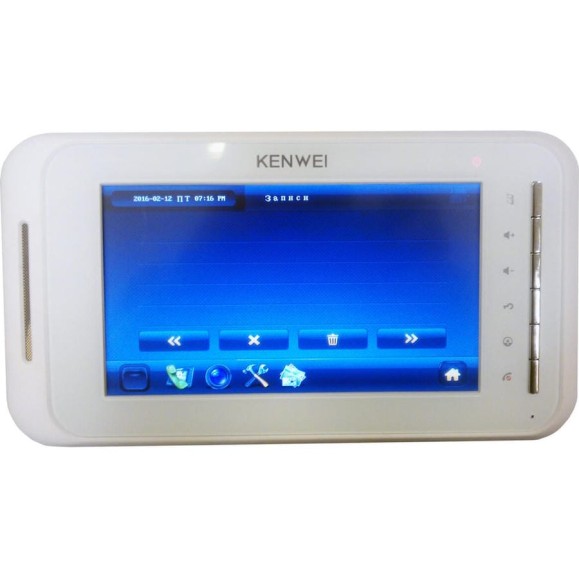 Монитор IP видеодомофона (белый) Kenwei KW-E707N IP System CC000001685