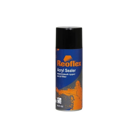 Акриловый грунт Reoflex аэрозоль, 520 мл, серый RX F-02/520 G