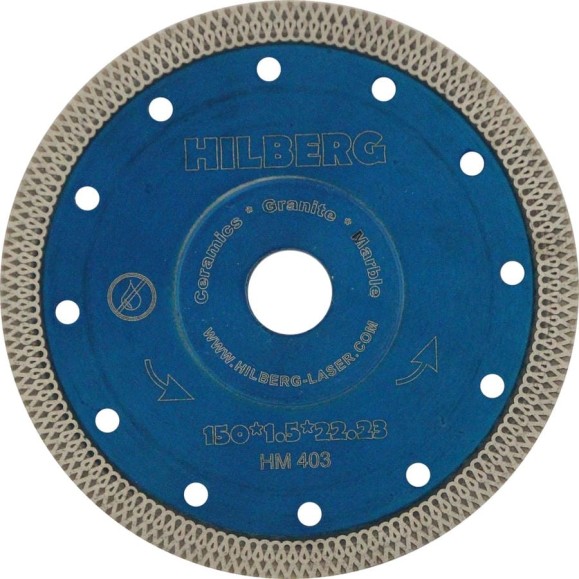 Диск алмазный отрезной Hilberg турбо ультратонкий 150x22.23 Hard Materials X-type HM403 Диск алмазный отрезной Hilberg турбо ультратонкий 150x22.23 Hard Materials X-type HM403
