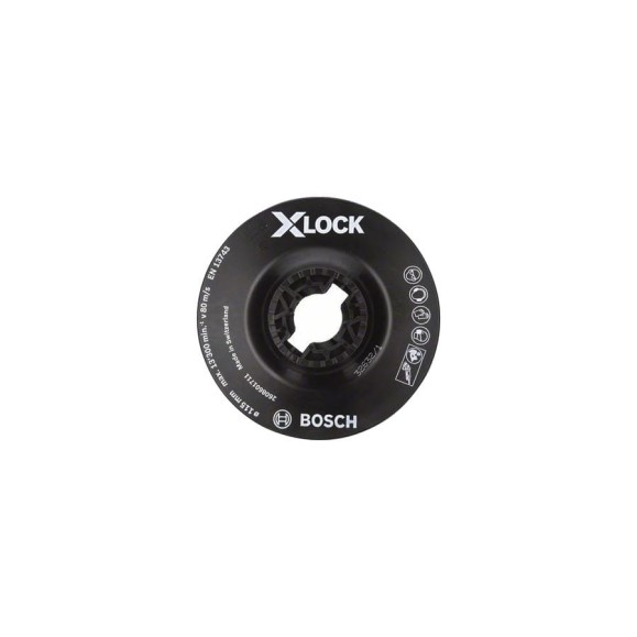 Тарелка опорная мягкая X-LOCK с зажимом (115 мм) Bosch 2608601711 Тарелка опорная мягкая X-LOCK с зажимом (115 мм) Bosch 2608601711