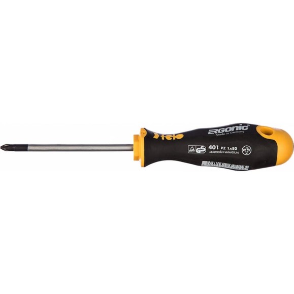 Крестовая отвертка PZ 1X80 Felo Ergonic 40110210 Крестовая отвертка PZ 1X80 Felo Ergonic 40110210