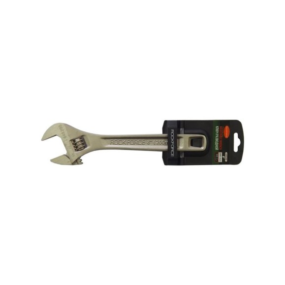 Разводной ключ Rockforce Profi CRV 8-200мм, на пластиковом держателе RF-649200(17396)
