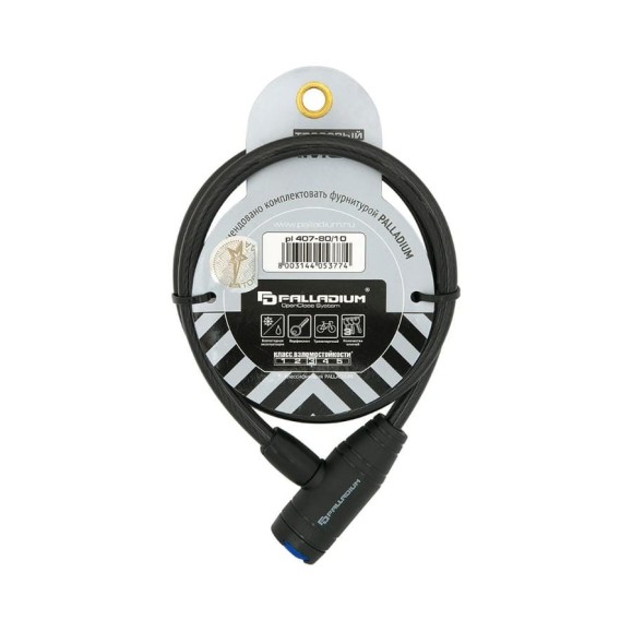 Тросовый замок Palladium PL 407-80/10 11237 Тросовый замок Palladium PL 407-80/10 11237