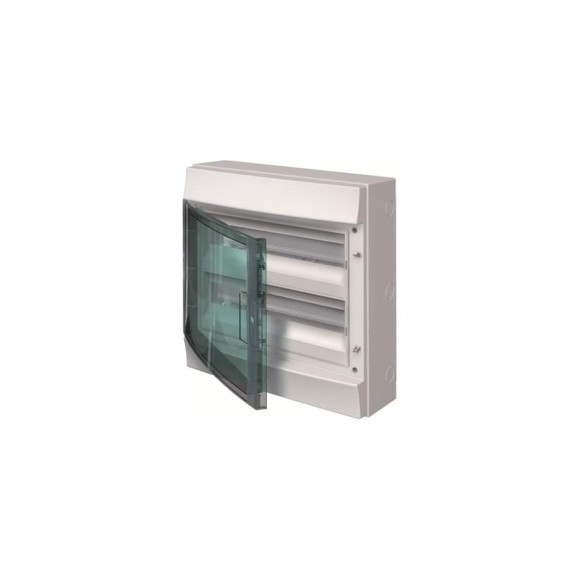 Настенный бокс ABB Mistral65 36М прозрачная дверь 2 ряда без клемм серый 1SL1205A00