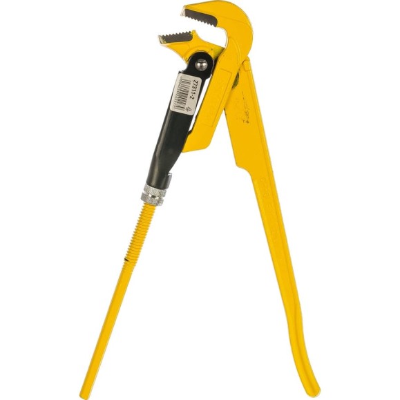 Трубный кованый рычажный ключ с прямыми губками №2, 1.5" STAYER PROFI 27311-2