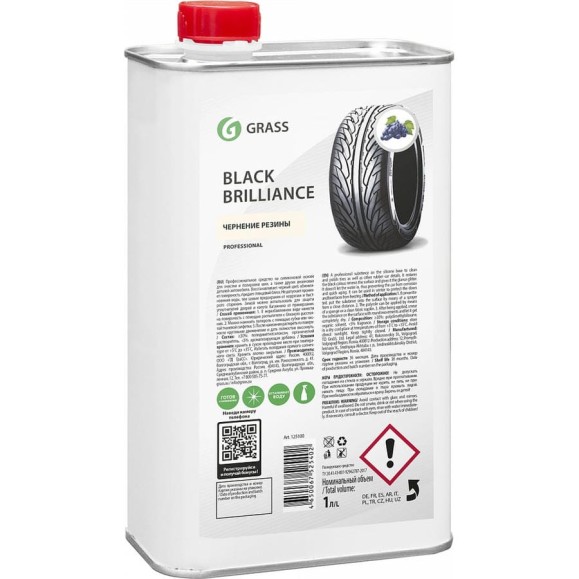 Чернитель шин на силиконовой основе Grass Black Brilliance 125100 Чернитель шин на силиконовой основе Grass Black Brilliance 125100