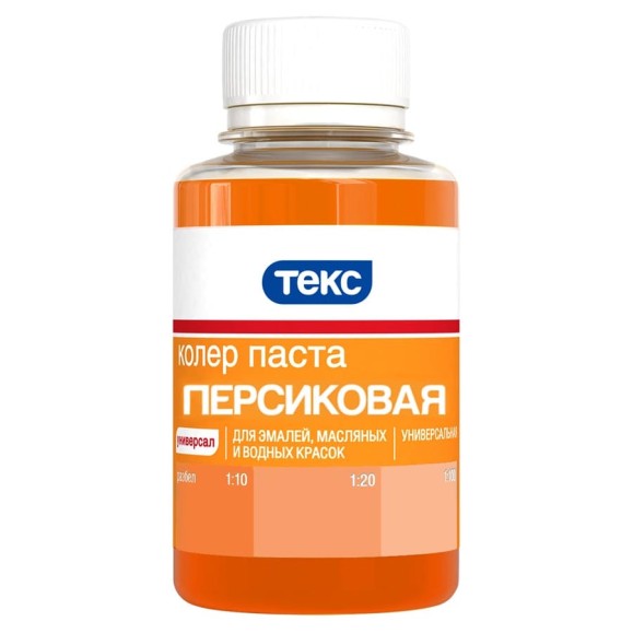 Универсальная паста колер Текс № 12 персиковая 0,1 л 19037