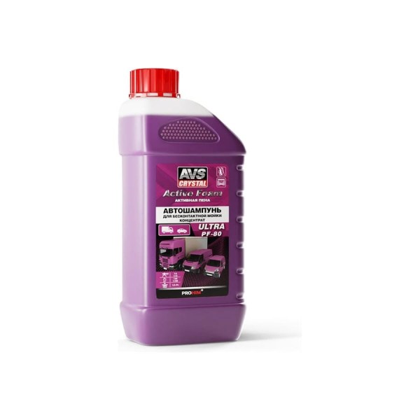 Автошампунь ULTRA PF-80 для бесконтактной мойки Active Foam 1:8-12 1 л AVS A40099S