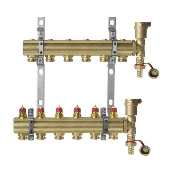 Комплект коллекторов Danfoss FHF-2 set , 6 выходов 088U0706 049503