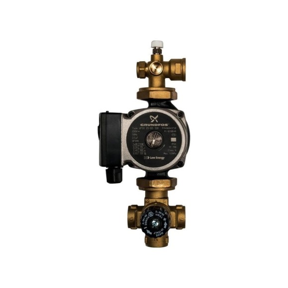 Насосно-смесительный узел STOUT с термостатическим клапаном Grundfos UPSO 25-65 130 SDG-0120-001002 RG008TIGHLOD93