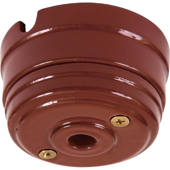 Корпус МЕЗОНИНЪ розетки потолочной фарфоровый, цвет-коричневый GE70811-04