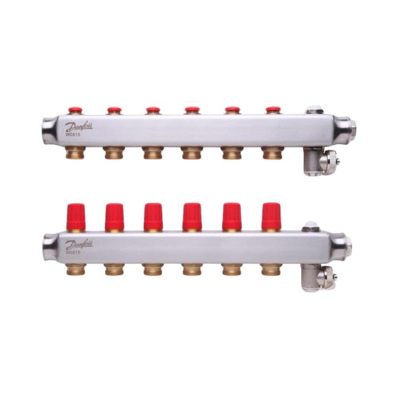 Коллекторы Danfoss SSM-6 для 6 контуров 088U0806