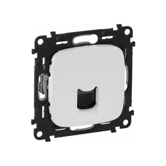 Информационная розетка одиночная Legrand Valena ALLURE. RJ45 Кат.5е UTP.С лицевой панелью.Белая 753740 Информационная розетка одиночная Legrand Valena ALLURE. RJ45 Кат.5е UTP.С лицевой панелью.Белая 753740