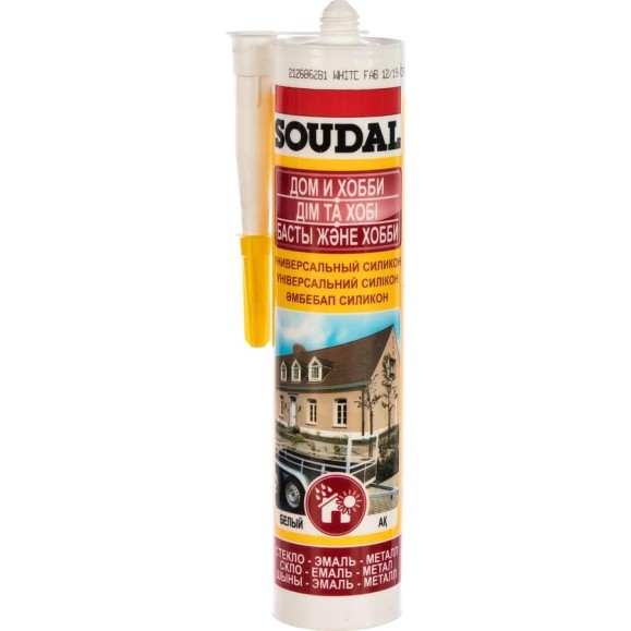 Универсальный силикон SOUDAL белый 105907 Универсальный силикон SOUDAL белый 105907