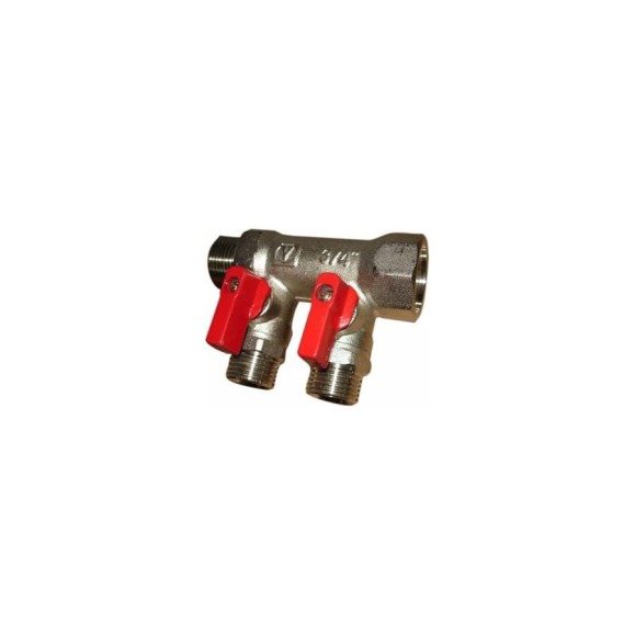 Коллектор с кранами (1"; 2 х 1/2") Valtec VTc.580.N.0602 78050 Коллектор с кранами (1"; 2 х 1/2") Valtec VTc.580.N.0602 78050