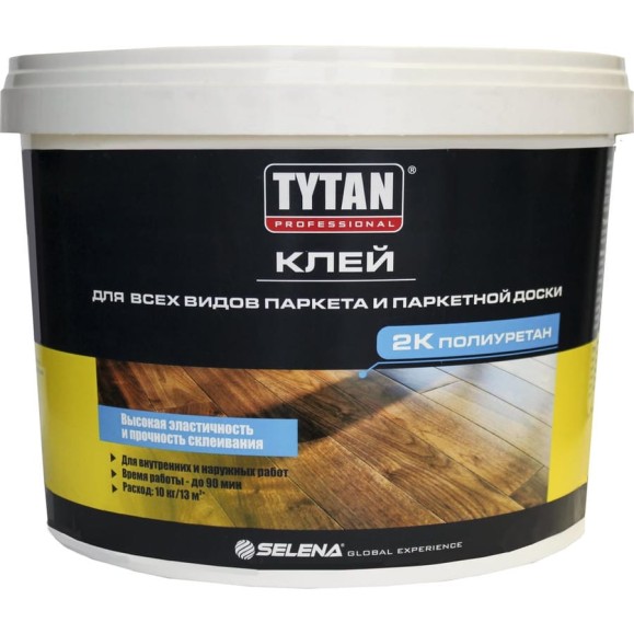 Клей для всех видов паркета и паркетной доски Tytan PROFESSIONAL 2-компонентный 10 кг 15037 244342 Клей для всех видов паркета и паркетной доски Tytan PROFESSIONAL 2-компонентный 10 кг 15037 244342