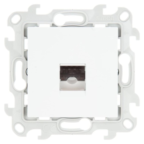 Телефонная розетка Simon RJ11, бел 2410480-030